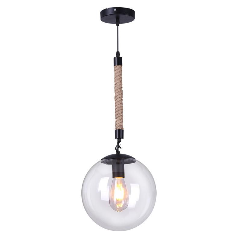 Iron Hemp Rope Pendant Lamp Creative Bar Cafe Balcony Industrial Hanging Lamp (WH-VP-51)