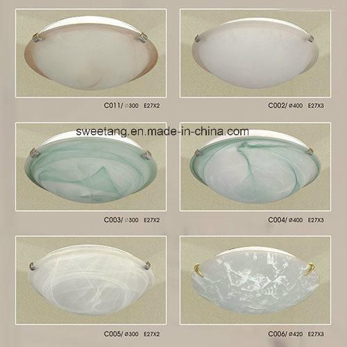 Modern Square Style Decorative Glass Ceiling Lamp for Hotel Project