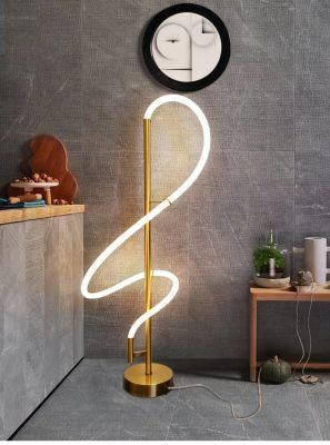 Nordic Net Red Personality Living Room Long Silicone Lamp Modern Simple Bedroom Study Sofa Creative LED Floor Lamp