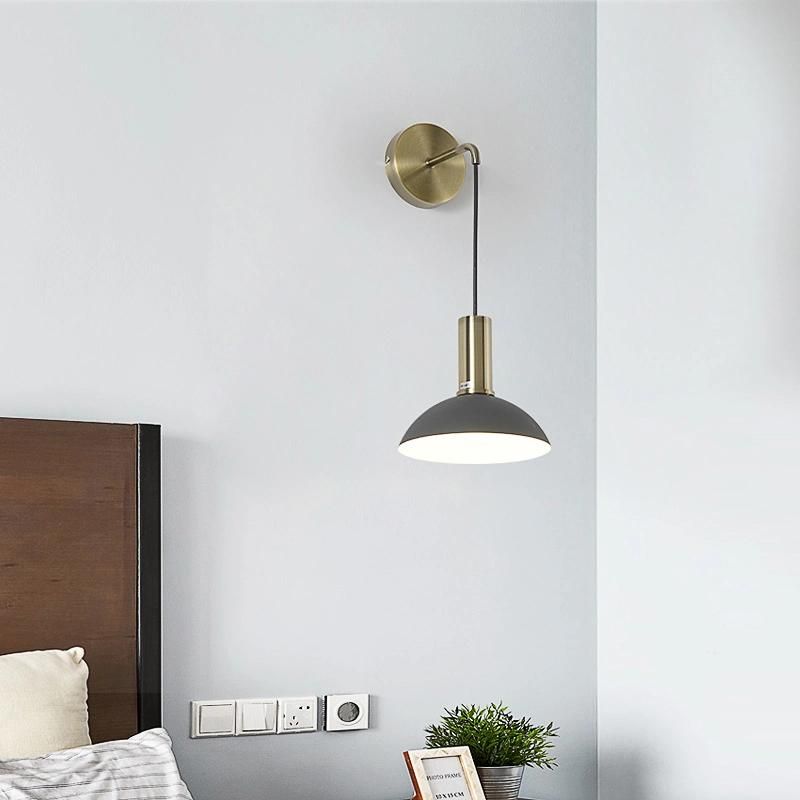 Nordic Bedroom Bedside Lamp Wall Lamp Post Modern Living Room Wall Lamp