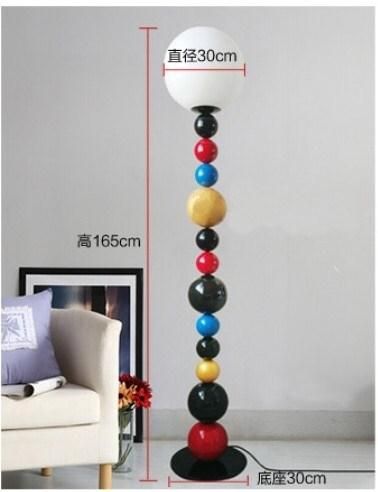 Artistic Ball Floor Lamp Nordic Creative Living Room Study Bedroom Bedside Lamp Simple Modern Design Vertical Lamp