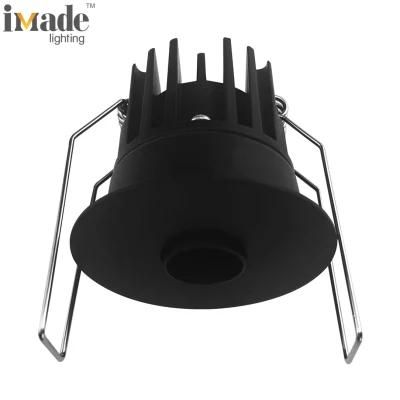6.2W Fixed Flicker Free CREE COB LED Recessed Round Lighting Fixture Sport Light LED Downlight