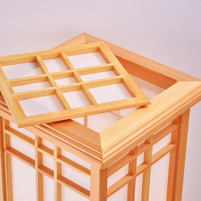 Modern Wood Floor Lamp Washitsu Tatami Decor Window Pane Lamp Restaurant Living Room Japanese Lamp (WH-WFL-01)
