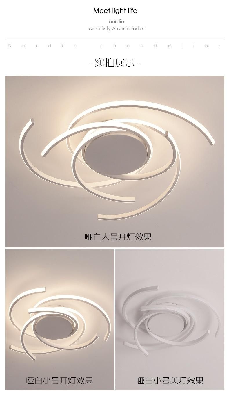 Pilot Remote Control Warm Cold White Light Adjustable 54W Kitchen Bedroom LED Ceiling Lamp