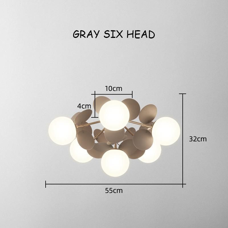 Modern Nordic LED Ceiling Lamp Living Room Kitchen Bedroom Hallway Scandinavian Low Ceiling Light (WH-MA-196)