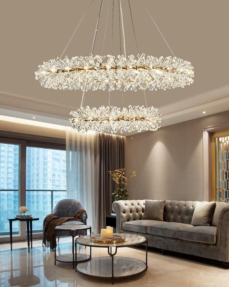 Post Modern Ice Chandelier with Crystal Shape, Fit for Bar, Restaurant, Living Room, Hotel