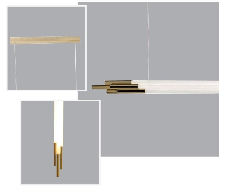 New Product Modern Dining Room Lighting Glass Tube LED Pendant Light