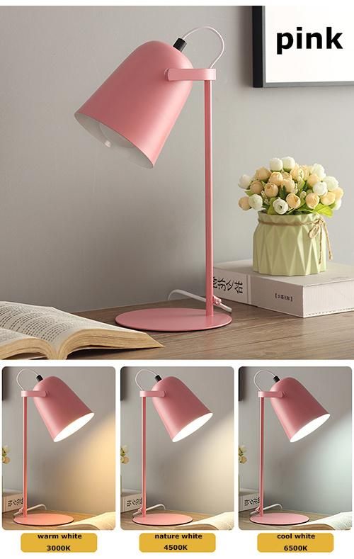 Bedside Table Lamp Reading Light for Boy and Girl Bedroom Decoration