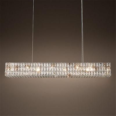 Modern Custom Made Hanging Crystal Chandelier