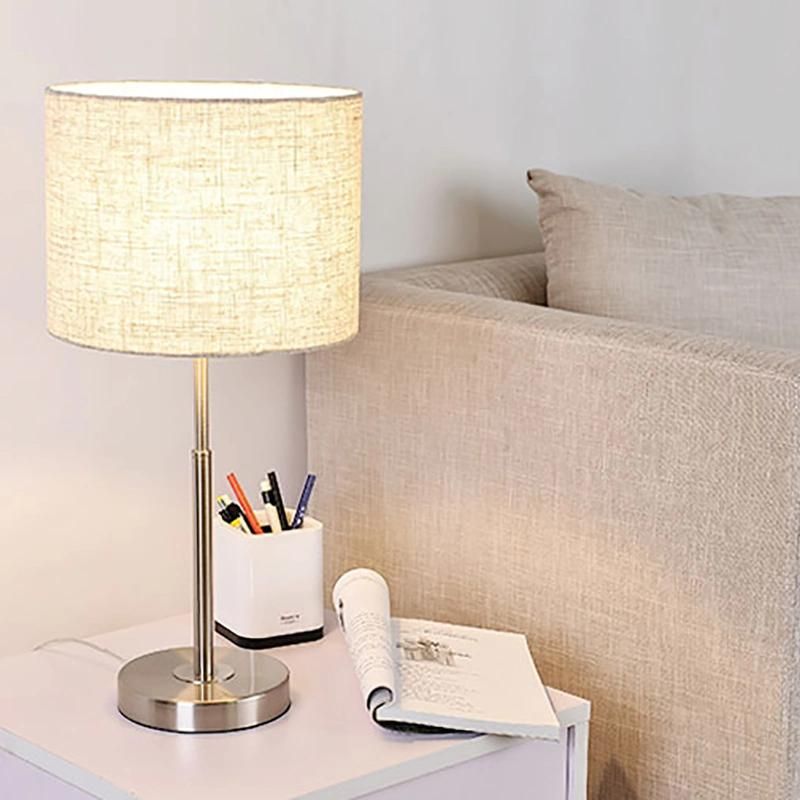 Vintage Style Table Lamp Bedside Lamp Golden Nightstand Lamp Light