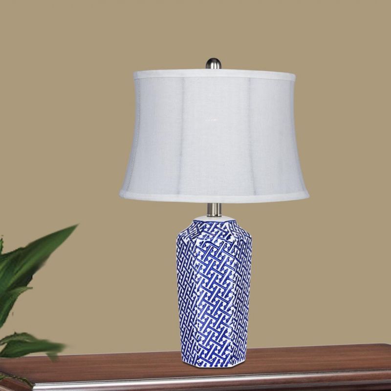 Wholesale Home Decorative Made in China Porcelain Blue and White Ceramic Chinese Ginger Jar Vintage Table Lamp for Home