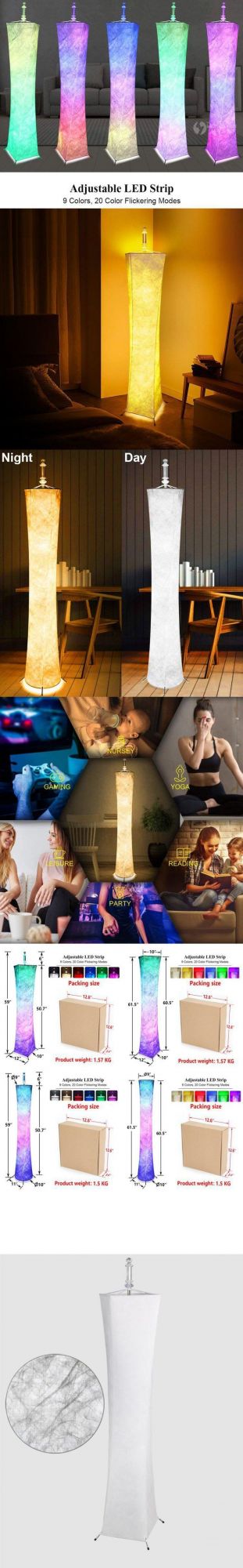 Modern Living Room Internet Cafe LED Wall Corner Remote Control Floor Lamp Colorful Atmosphere Lamp Creative Lamp