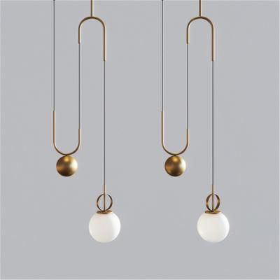 Modern Glass Ball LED Pendant Lamp Living Room Restaurant Bar Hotel Villa Adjustable Hanglamp Pendant Lights