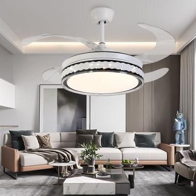 Dafangzhou 72W Lighting Ceiling Fans with Lights LED Remote Blades Door Ceiling Light Kits with Fans for Decorate Living Room Light
