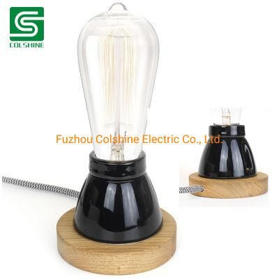 Indoor Table Lamp LED Bedside Light with Electrical Plug