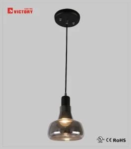 Modern Indoor Decorative Smoky Glass Hanging Pendant Lights