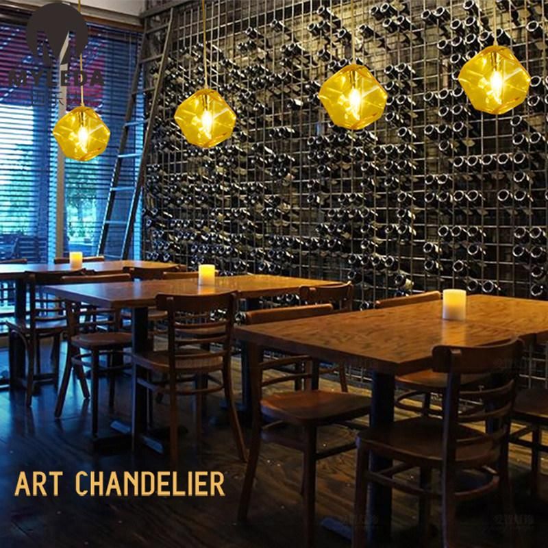 Indoor Bedroom Dining Room Modern Decoration Glass Stone Pendant Lamp