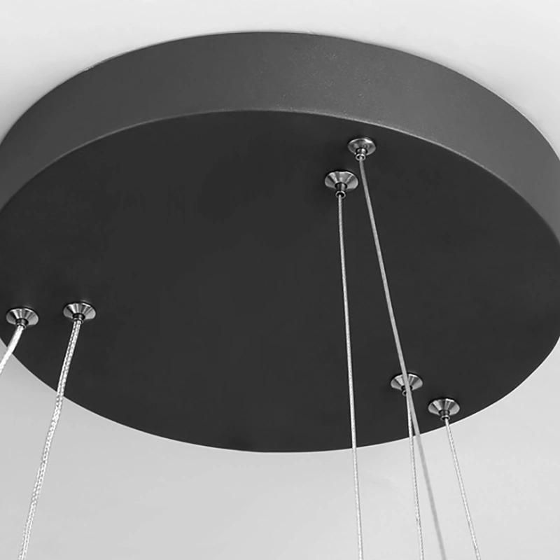 Geometric Ring Chandelier Dining Room Hotel Living Room Pendant Lamp