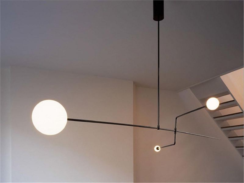 Modern Iron Geometric LED Pendant Lights Bedroom Living Room Home Decor Hanging Lights Nordic Simple Iron Line LED Hanglamp