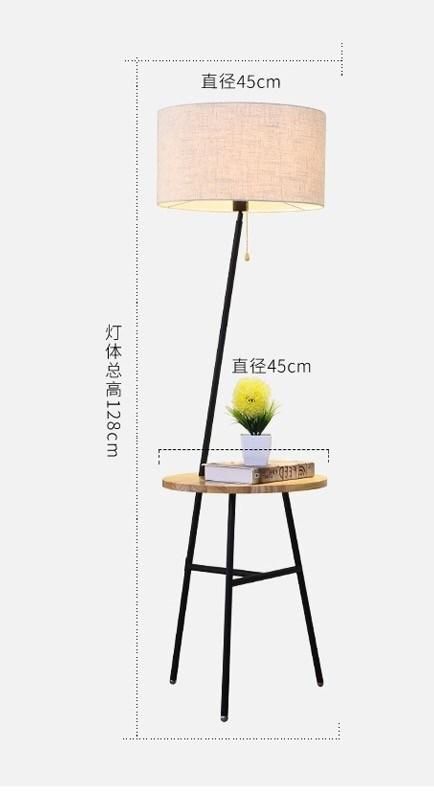 American Simple House Floor Lamp Living Room Bedroom Study Sofa Vertical Creative Nordic Solid Wood Floor Lamp