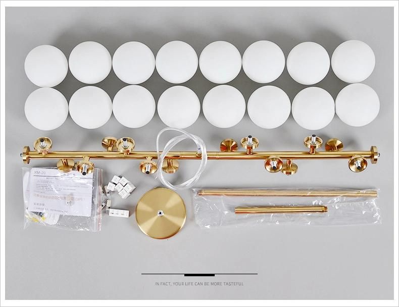 Gold Pendant Light Living Room Decor G4 Bulb Adorabelle Molecular Design Multi Ball Chandelier Pendant Light (WH-AP-356)