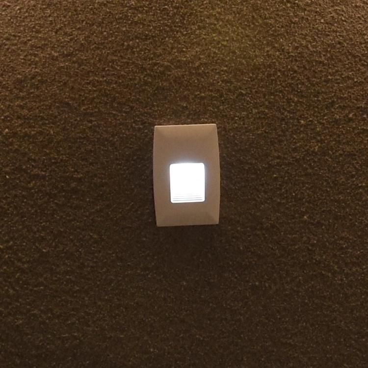 Oteshen 2W Square IP65 Outdoor LED PC Stair Step Lights