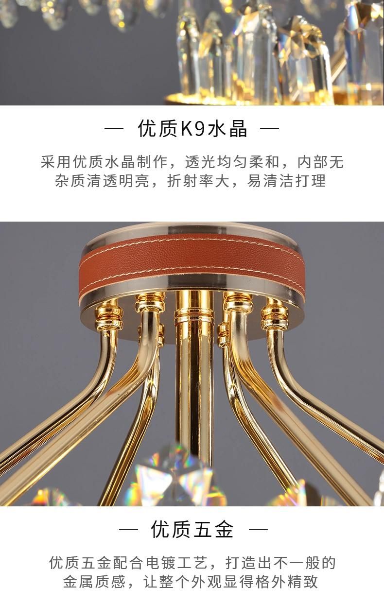 Fashion Luxury Style Modern Indoor Decoration LED Ceiling Pendant Lighting