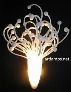 Custom Made Blown Art Glass Wall Sconce Blown Crystal Glass Wall Lamp