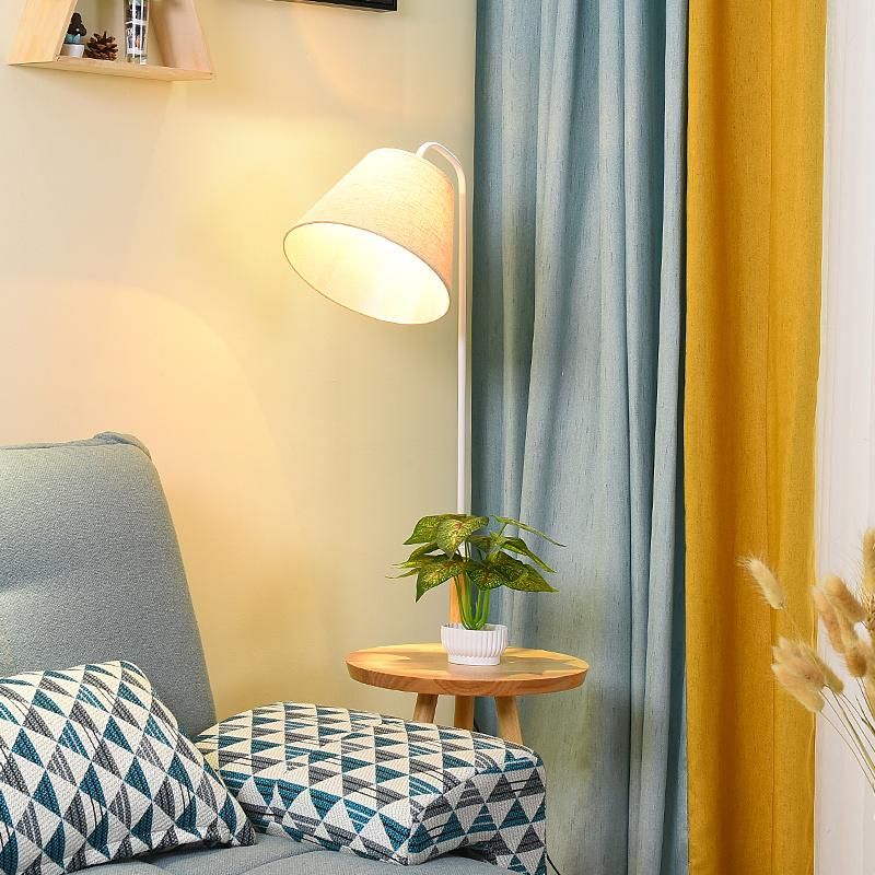 LED Indoor Bedroom Simple Modern Storage Coffee Table Light American Wooden Vertical Floor Lamp