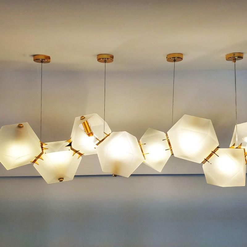 Creative Splicing White Chandelier Restaurant Bedroom Dining Room Pendant Lamp