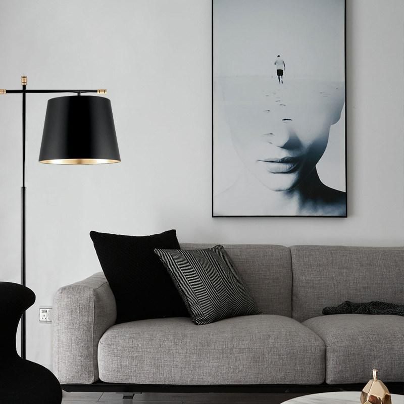 Hotel Decorative Fabric Shade Standing LED Floor Lamp