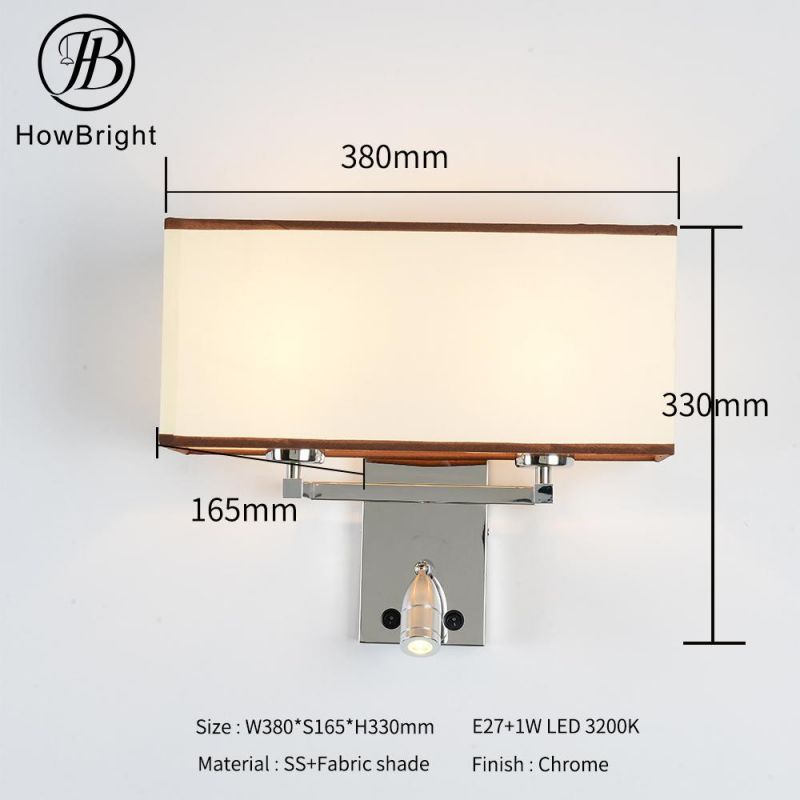 How Bright Modern Wall Light for Home Indoor Living Room Bedroom Hotel Wall Lamp with USB