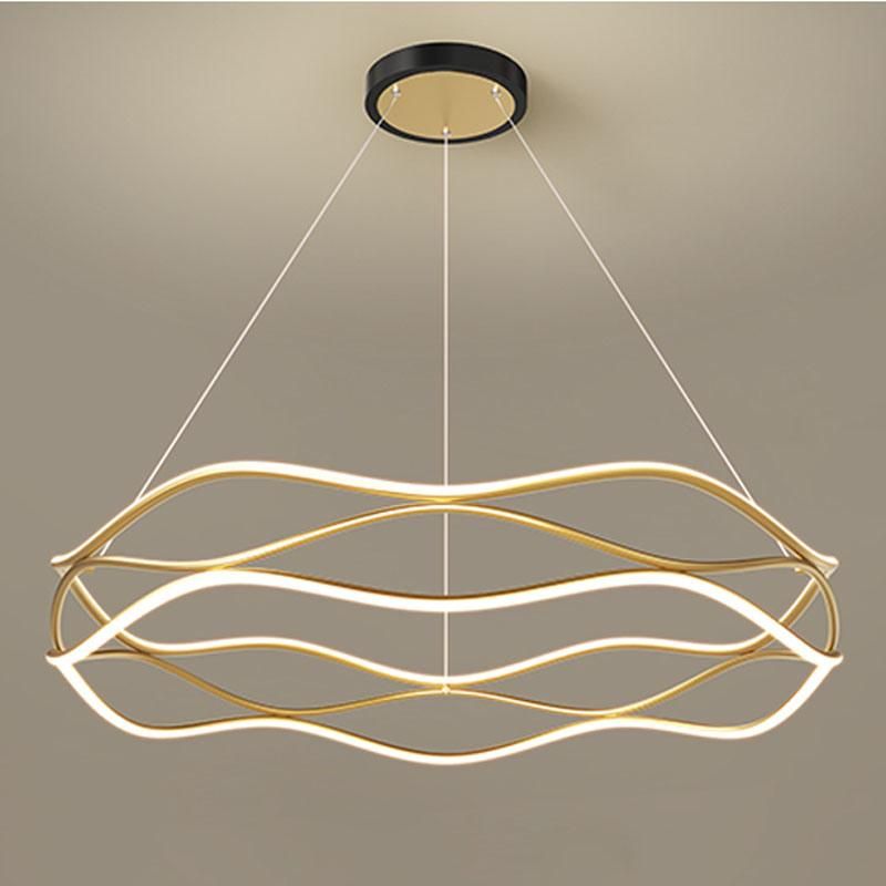 LED Living Room Modern Chandelier Lighting Contracted Nordic Restaurant Pendant Lamp