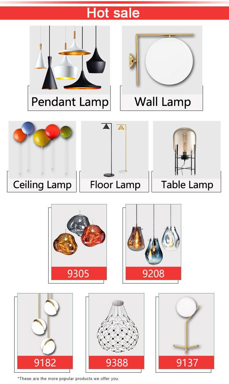High Quality Metal Glass Material LED Decorative Pendant Chandelier Lighting