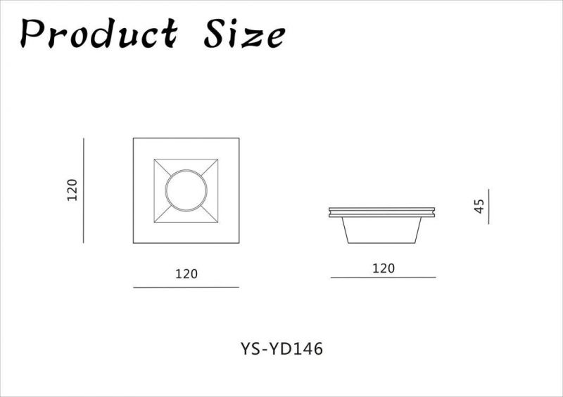 LED Profile Art Downlight/ Plaster Architecture Recessed Light