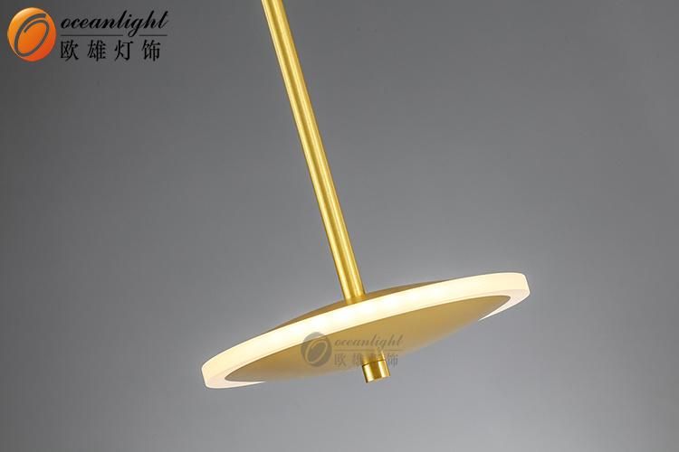 Simple Style Hanging Interior Lamp Copper Color Pendant Lamp