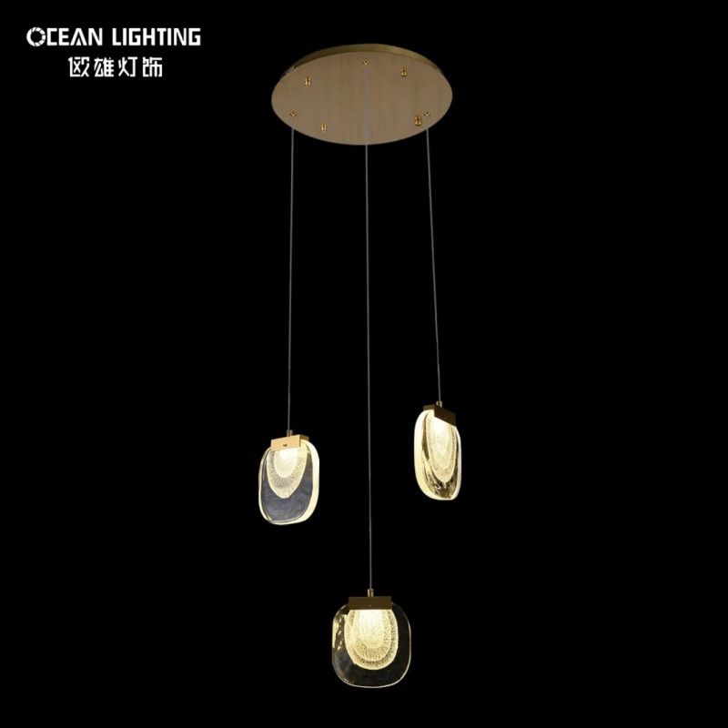 Golden Warm Lighting 3000K Metal 3W Crystal Chandelier Lighting
