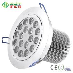 18*1W Pure White 1620~1800lm Epistar Recessed LED Ceiling Light