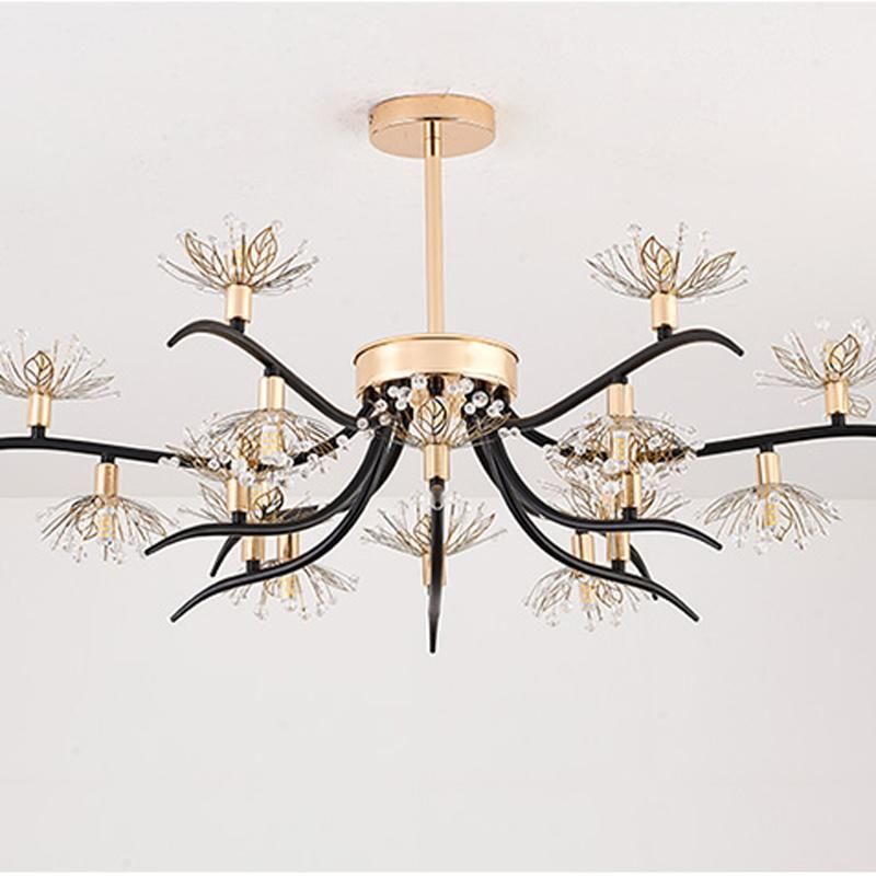 Postmodern Light Luxury Living Room Crystal Ceiling Lamp Simple Restaurant Lamp Bedroom Light