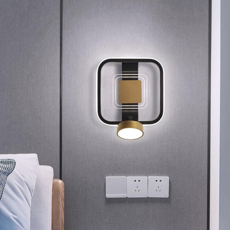 Bedroom Bedside Lamp Background Wall Modern Simple Creative Living Room Corridor Light