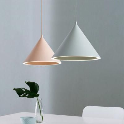 2022 Factory Wholesale Colorful LED Pendant Lamp New Modern Taper Shape Hanging Mounted Pendant