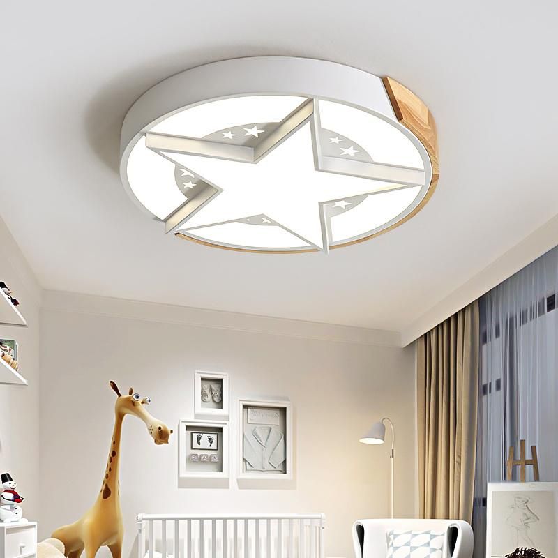 Modern Flush Mount Ceiling Light Boy Room Kids Room Stars Chandelier (WH-MA-173)