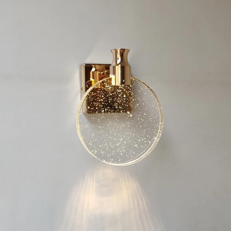 Modern Crystal LED Wall Lamp Simple Creative Bedroom Crystal Wall Lamp (WH-OR-176)