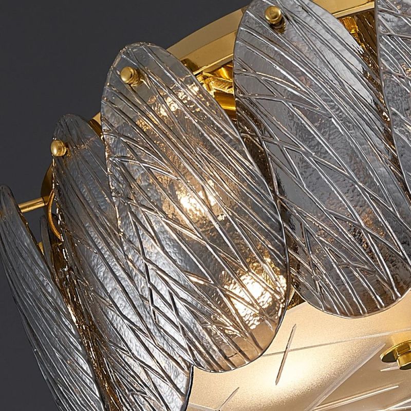 Ceiling Chandelier for Living Room Leaf Glass Decorative ceiling Lights Modern ceiling Lamp (WH-CA-64)