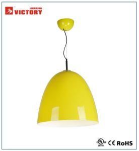 Modern Aluminum Yellow Single Pendant Light