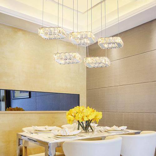 Home Decorative Lighting for K5 Crystal Pendant Lamp with Hanging