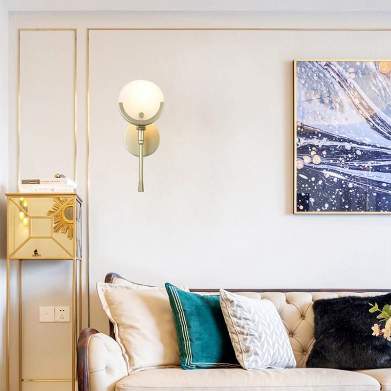 Postmodern Simple Living Room Wall Lamp Hotel Background Wall Marble Bedroom Bedside Light