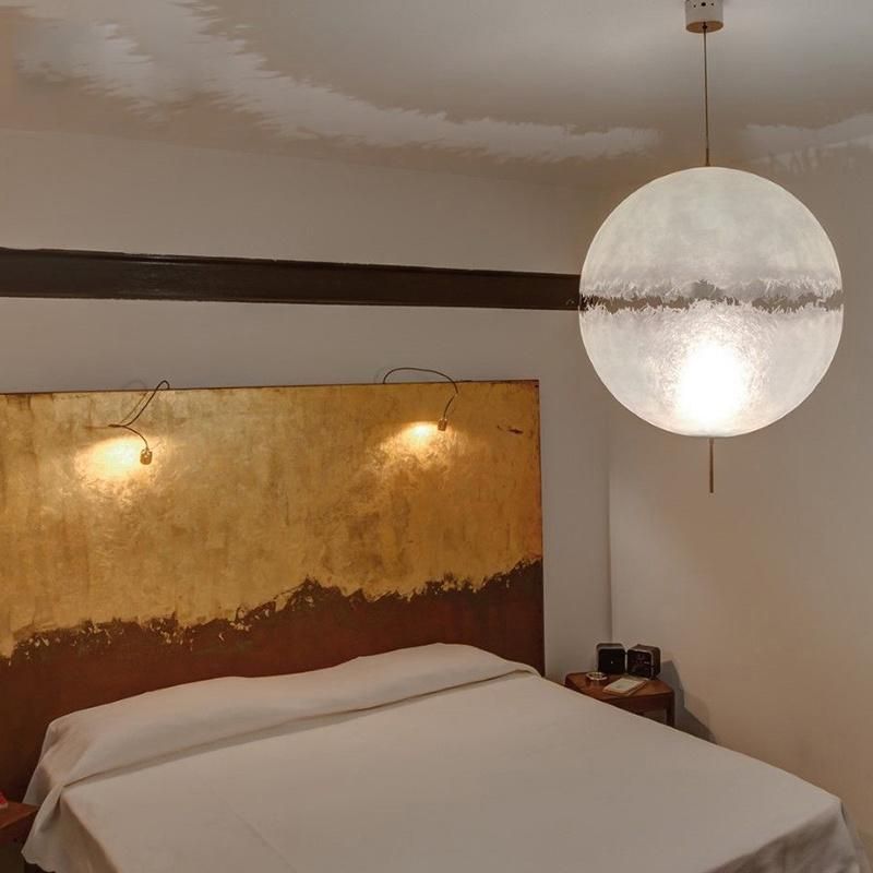 White Moon Design Pure White Pendant Lamp Chandelier Bedroom Lamp Hotel