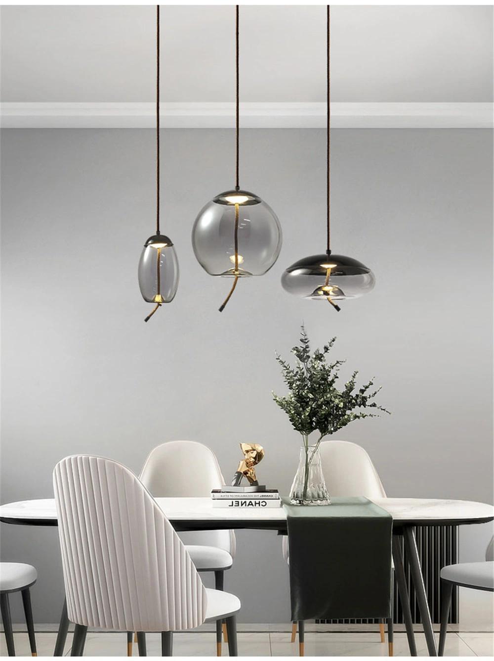 Modern Custom Transparent Glass Globe Pendant Light