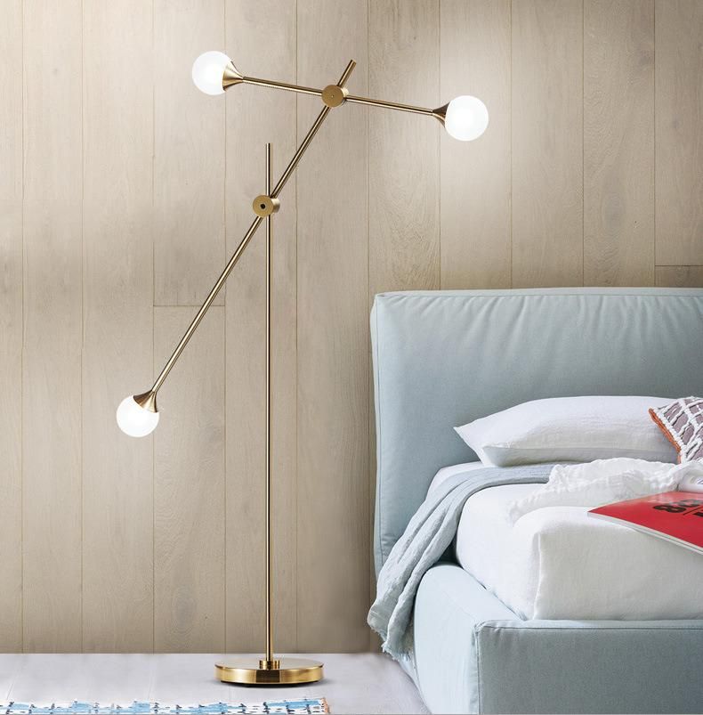 Modern Home Deco Lighting Nordic Glass Floor Lights LED Living Room Standing Glass Floor Lamp (WH-MFL-97)